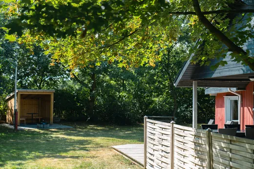 Der Windschutz schafft eine ruhige Ecke.